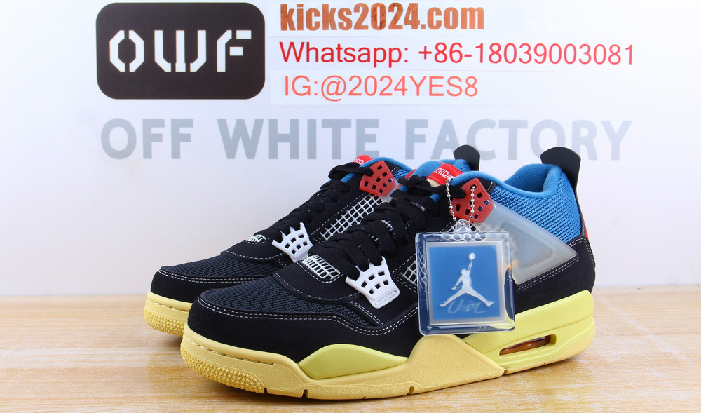 GX batch Air Jordan 4 Retro Union Off Noir AJ4 Biggest 14