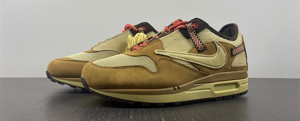 Nike Air Max 1 Travis Scott Cactus Jack Wheat Lemon Drop