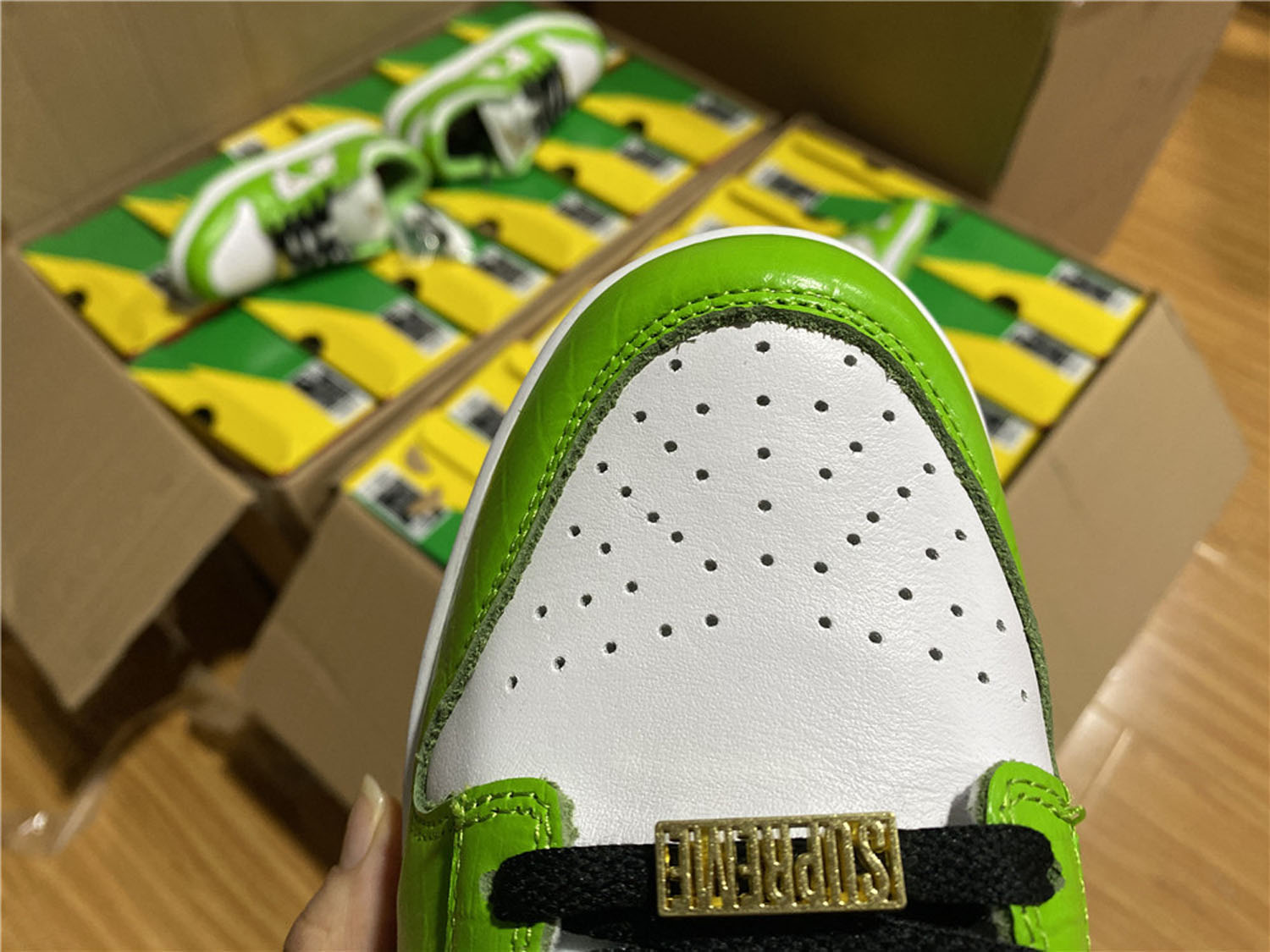Supreme Star Dunks Green