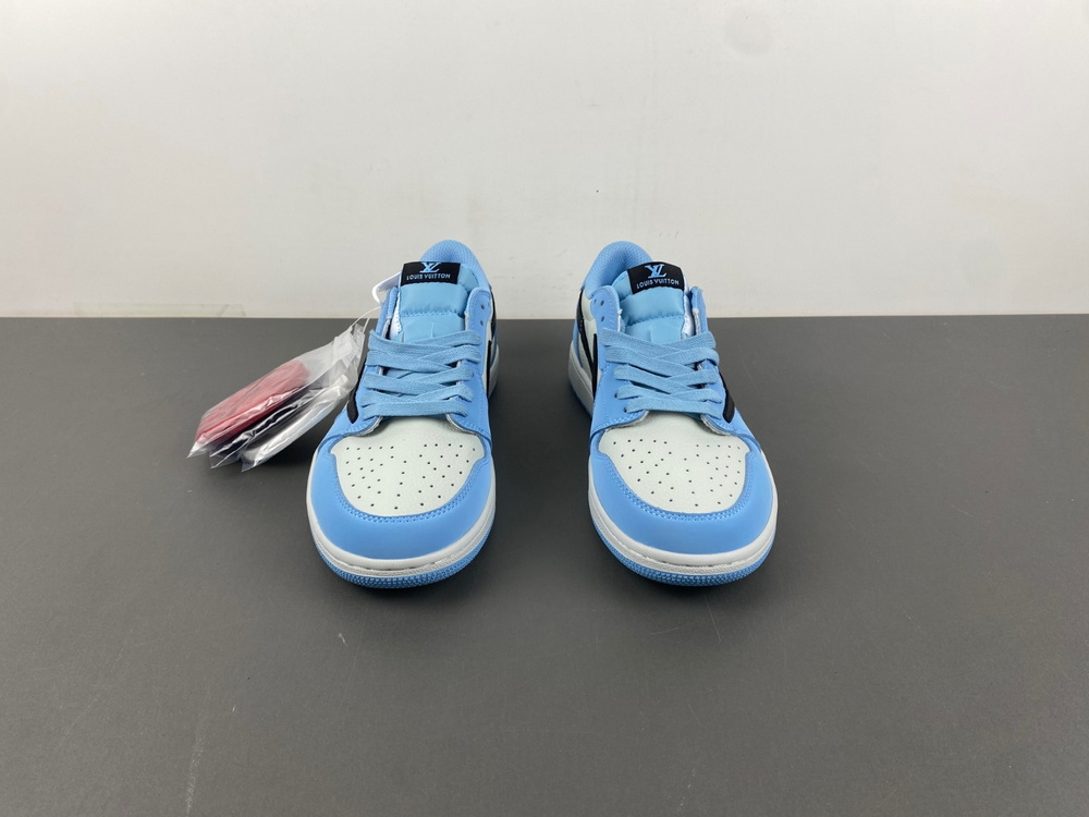 Louis Vuitton x Travis Scott Air Jordan 1 Low Blue