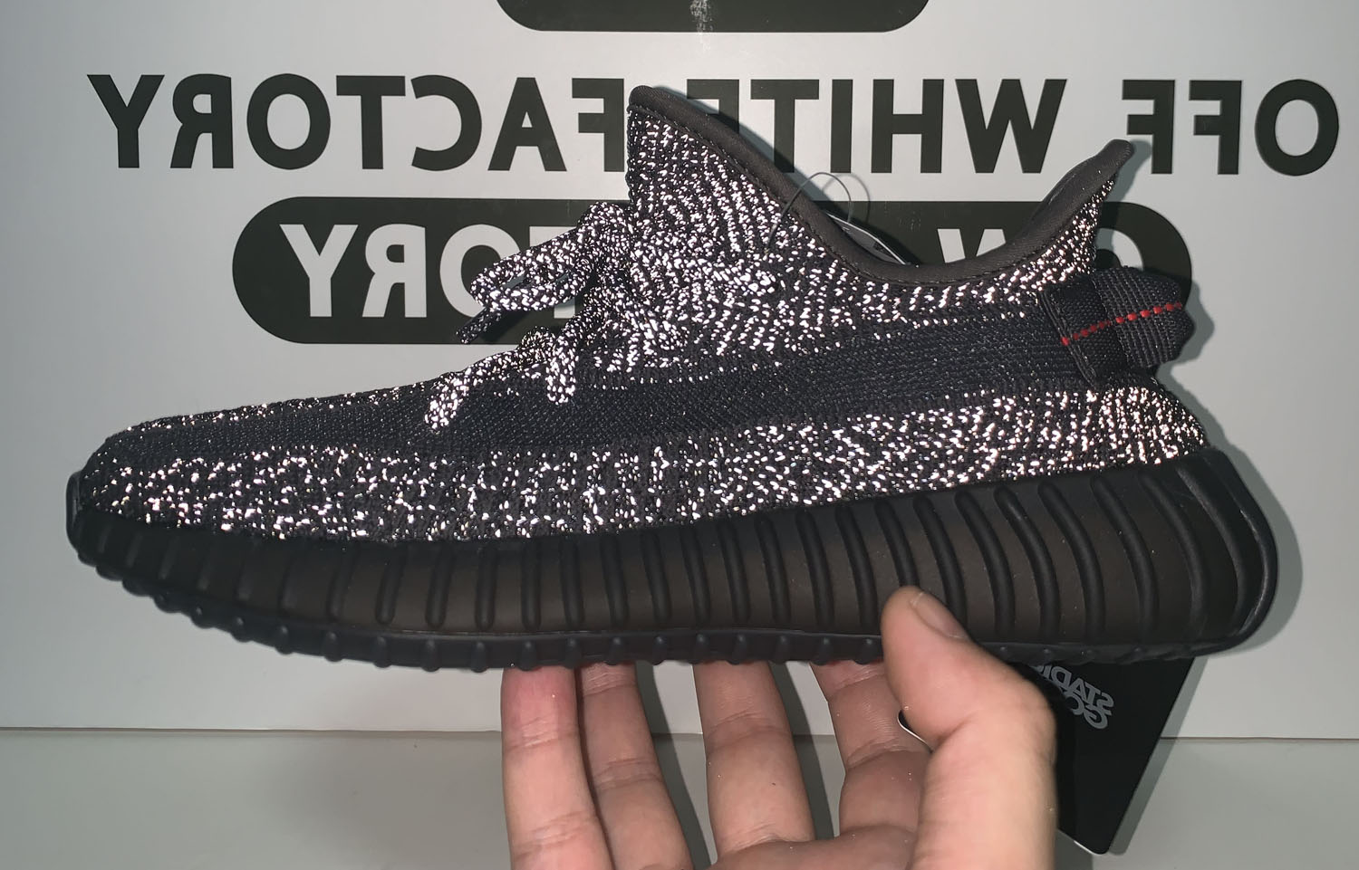 @OWF Adidas Yeezy 350 V2 Black Static 3M(Reflective)
