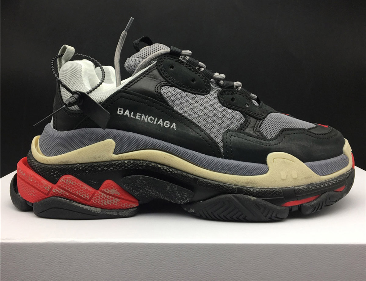 Balenciaga Triple S Black White Red (2018 Reissue)