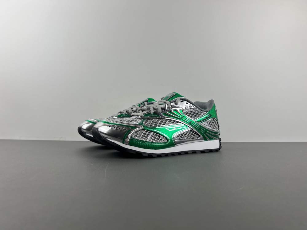 Bottega Veneta Orbit Silver Green
