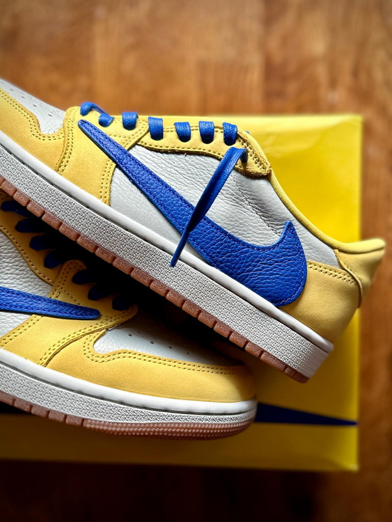 LJR batch Jordan 1 Retro Low OG SP Travis Scott Canary (W) men size
