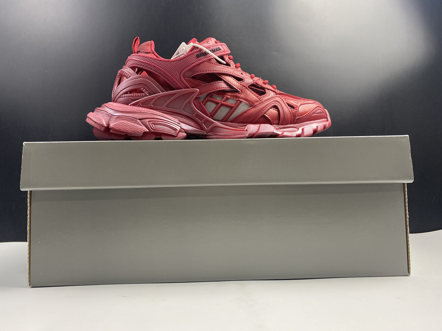 Balenciaga Track.2 Open Sneaker Pearl Red