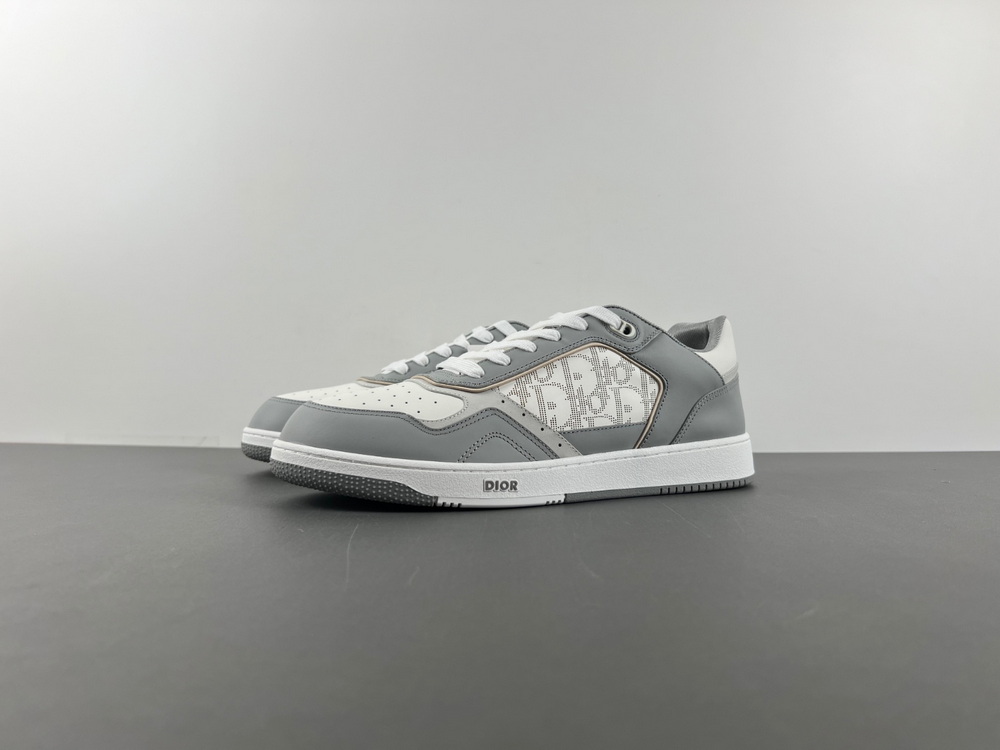 Dior B27 Low Grey Dior Oblique Galaxy Leather Grey