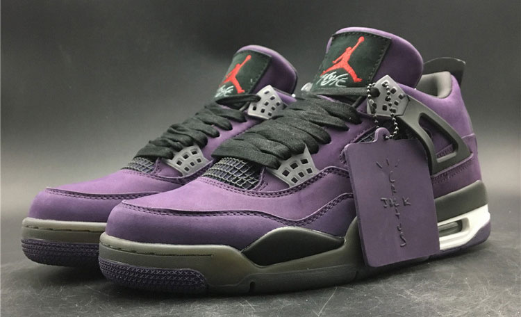 Jordan Retro 4 Travis Scott Purple