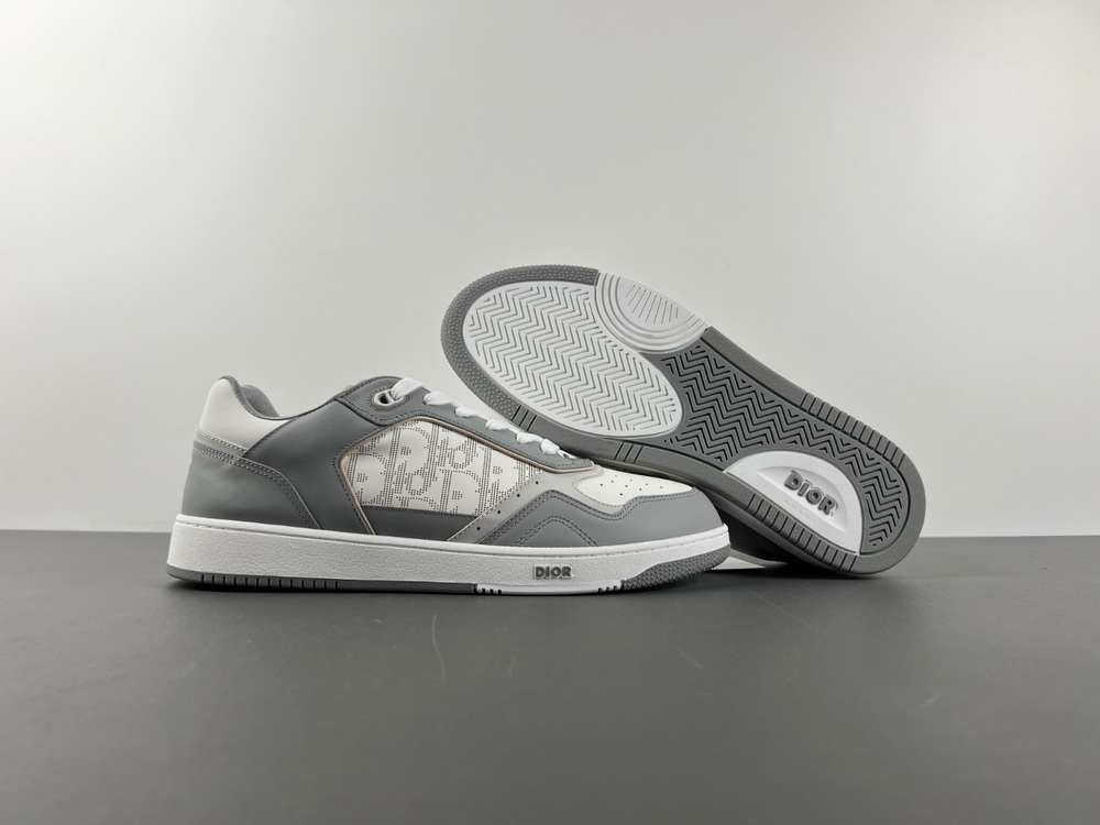 Dior B27 Low Grey Dior Oblique Galaxy Leather Grey