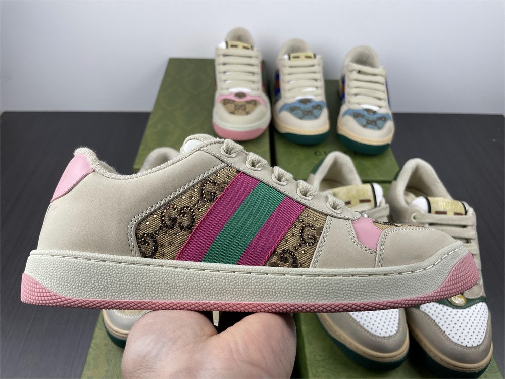 Gucci Women Screener sneaker with crystals
