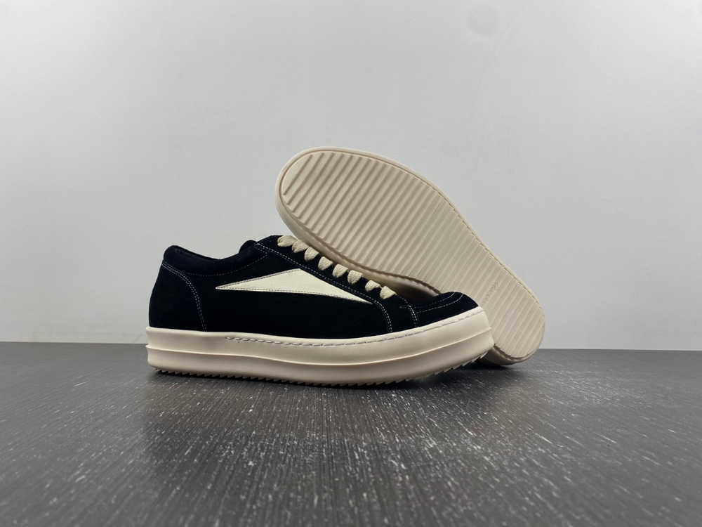 Rick Owens Luxor Vintage Sneaks Black Milk