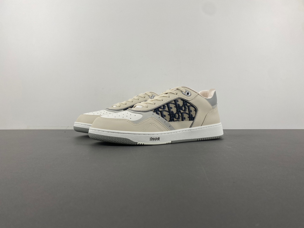 Dior B27 Low Beige Dior Oblique Galaxy Leather Black