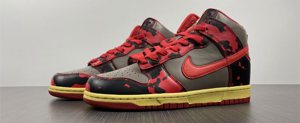 Nike Dunk High 1985 Red Acid Wash