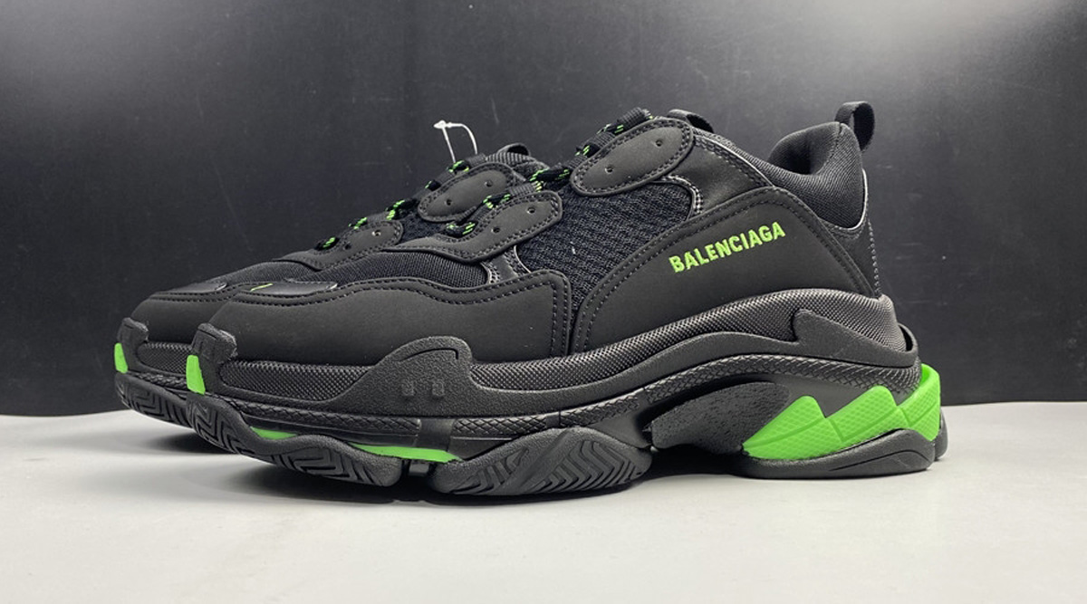 Balenciaga Track.2 Open Sneaker Black and Green
