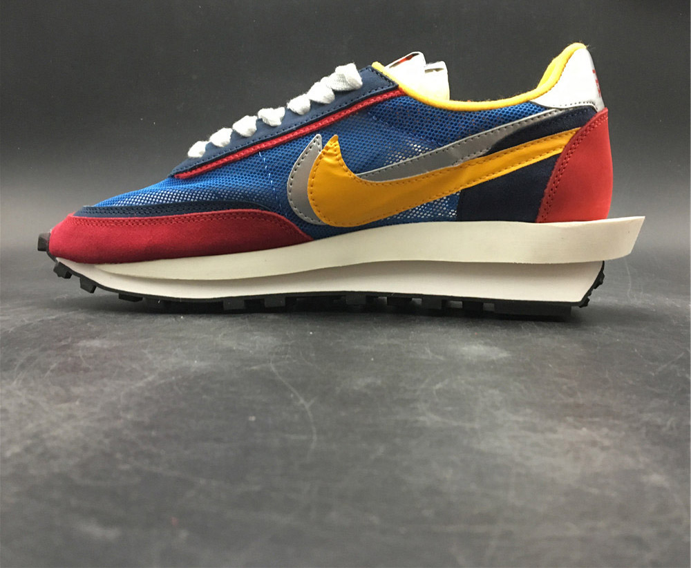 Sacai x Nike LVD Waffle Daybreak Blue red