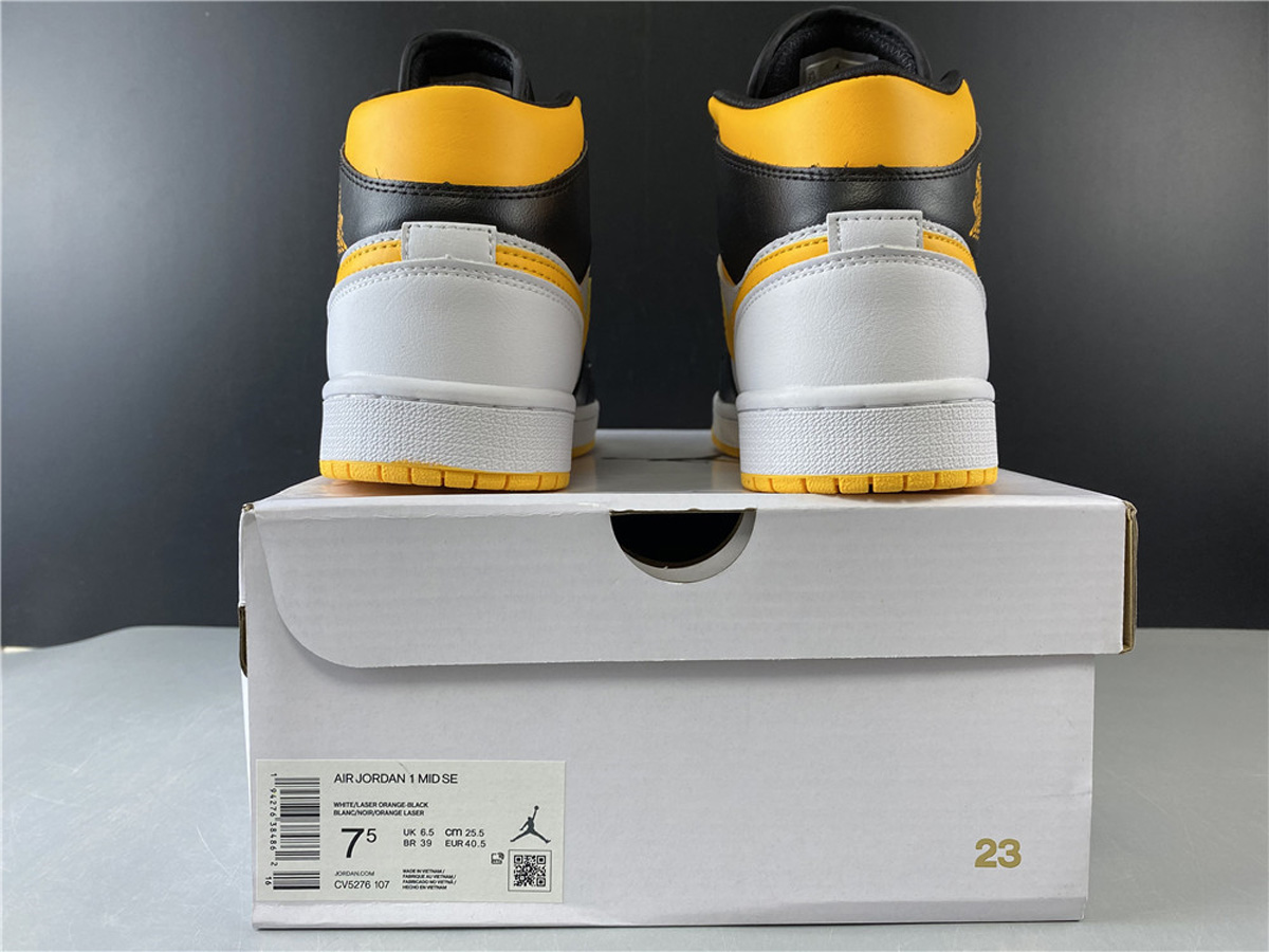 Jordan 1 Mid Laser Orange Black (W)
