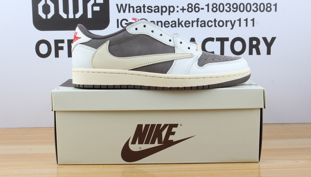 GD batch Jordan 1 Retro Low OG SP Travis Scott Reverse Mocha