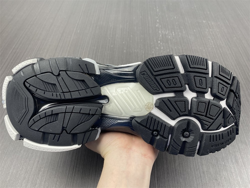 Balenciaga Runner Sneaker in white and black mesh and nylon