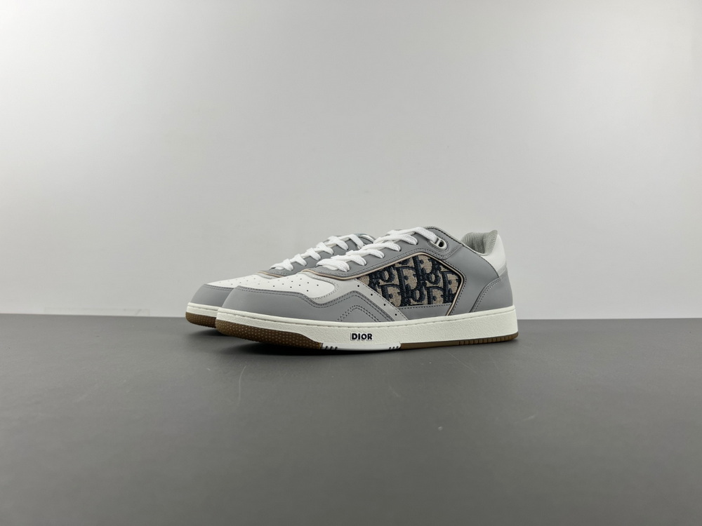 Dior B27 Low Grey Dior Oblique Galaxy Leather Grey