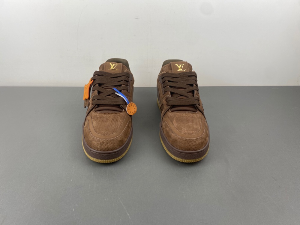 X2 Batch Louis Vuitton LV trainer Coffee