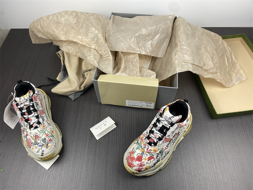 Gucci x Balenciaga The Hacker Project Triple S Gray Green