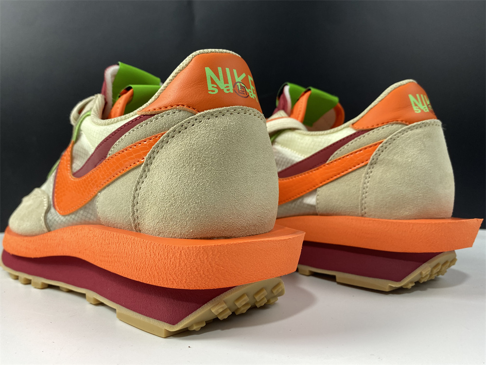 Nike LDWaffle CLOT sacai Net Orange Blaze