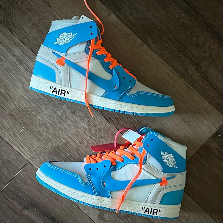 LJR batch Jordan 1 Retro High Off-White University Blue