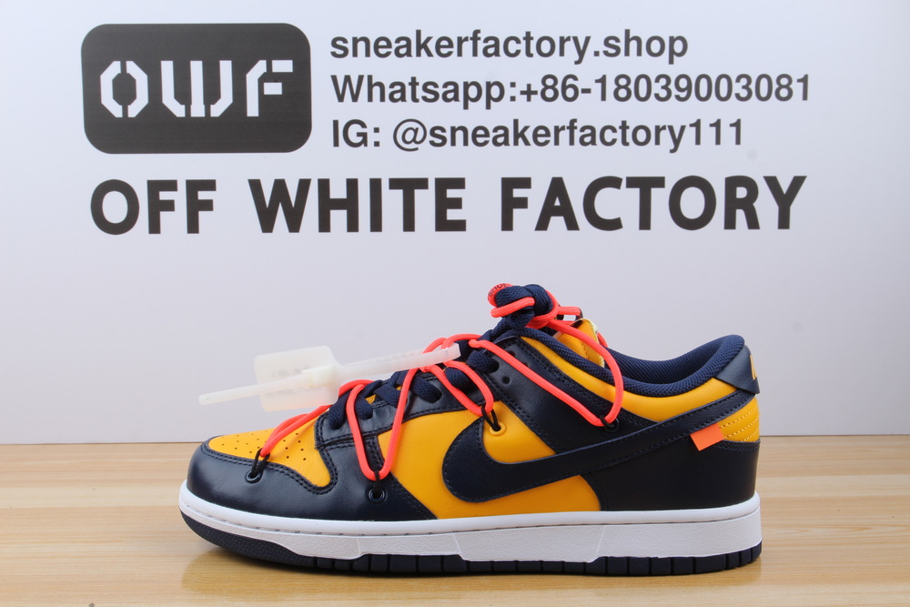 Nike Dunk Low Off-White University Gold Midnight Navy