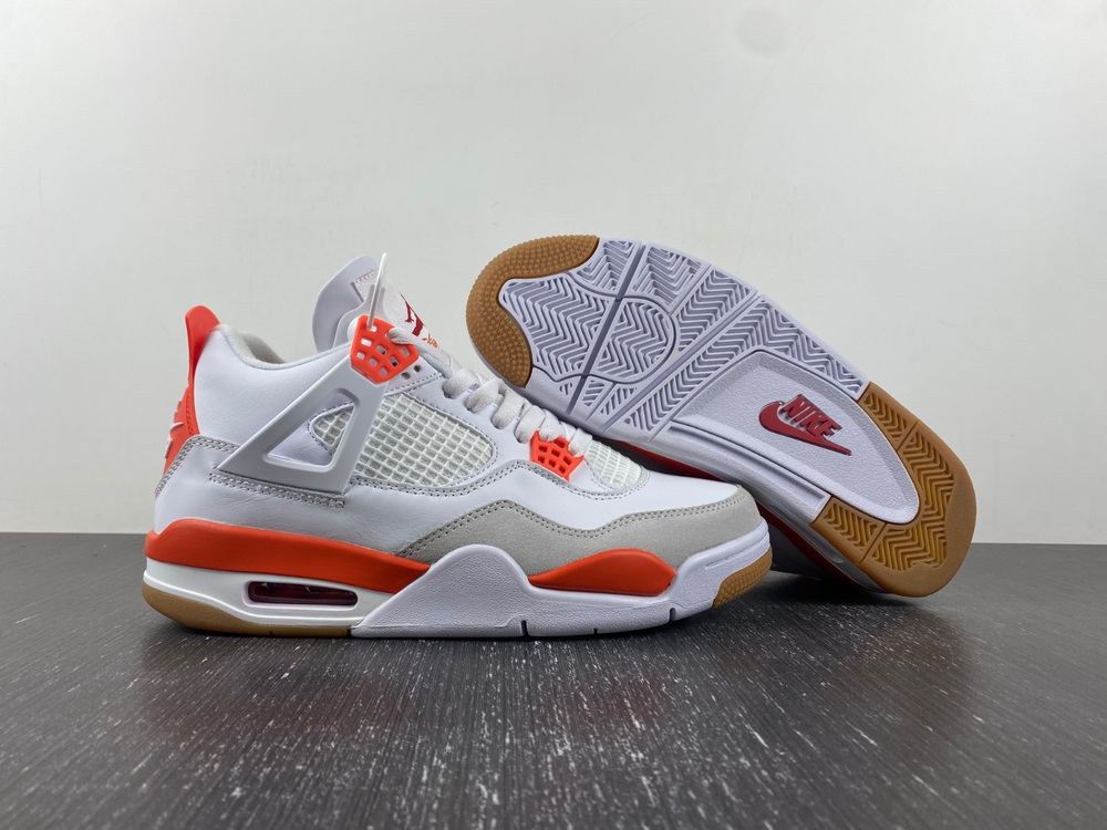 Jordan 4 Retro SB White Orange DR5415-108