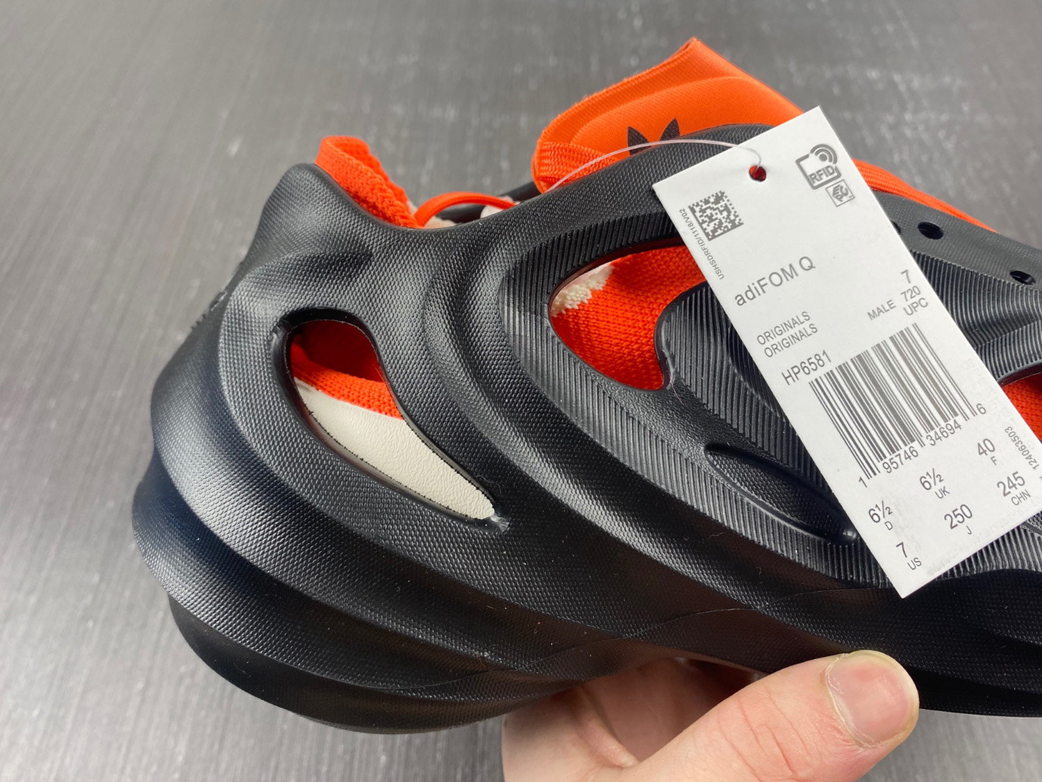 adidas adiFOM Q Core Black Impact Orange