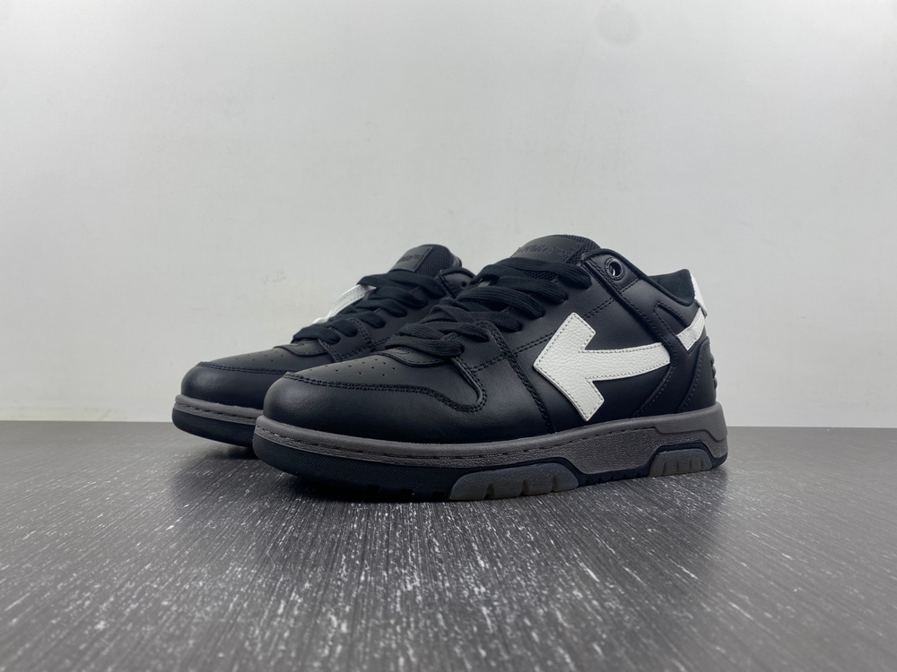OFF-WHITE Out Of Office OOO Low Tops Black Grey White FW23