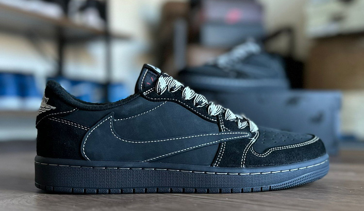 LJR batch Jordan 1 Retro Low OG SP Travis Scott Black Phantom