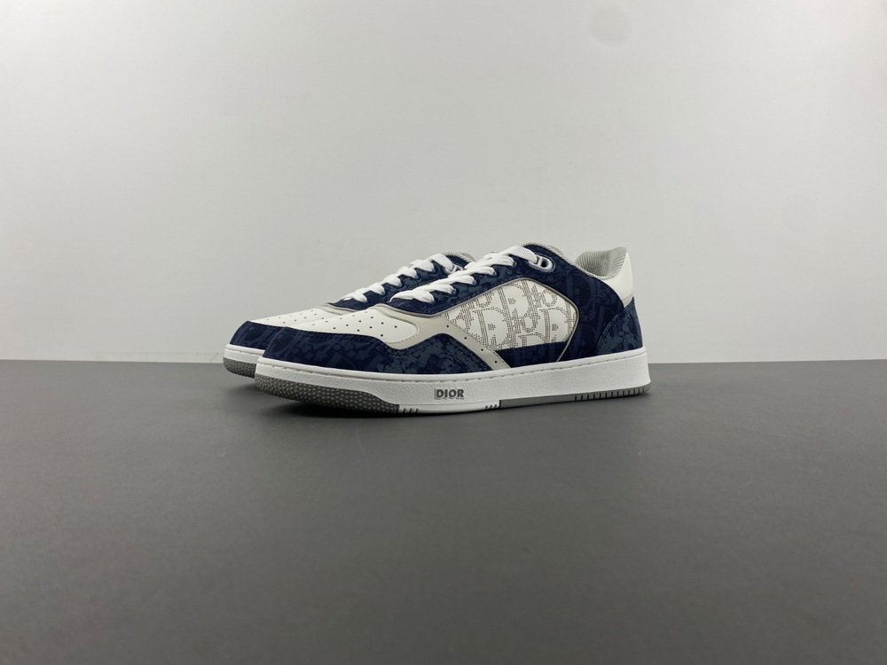 Dior B27 Low Denim Blue White Dior Tears Oblique Galaxy Leather