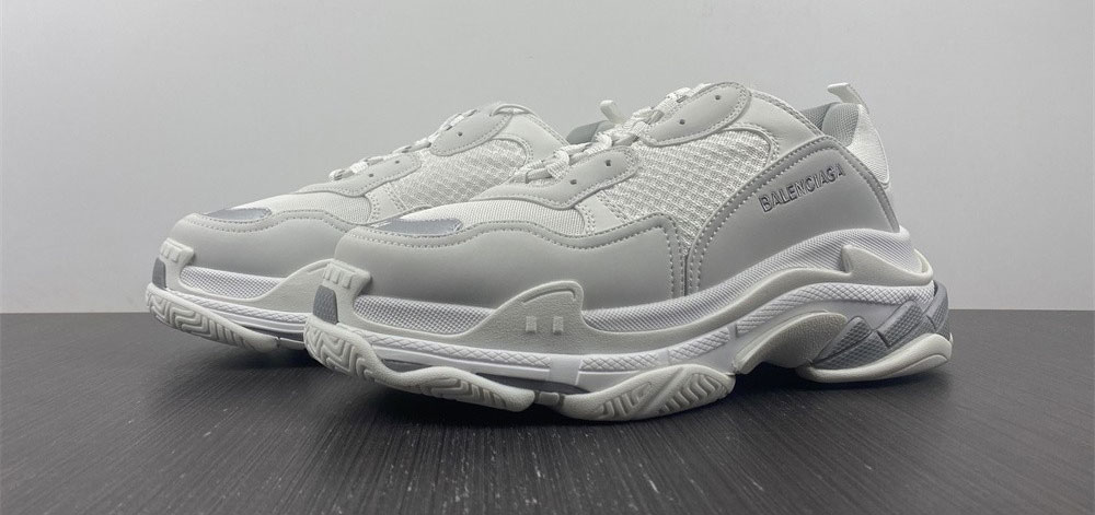 Balenciaga Triple S White Grey Sneakers
