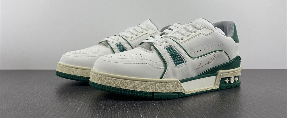 Louis Vuitton LV Trainer Sneaker Low White Green