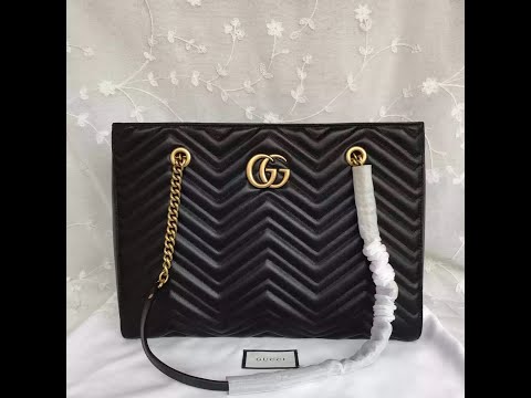 Gucci Marmont Metalasse black tote bag 524578