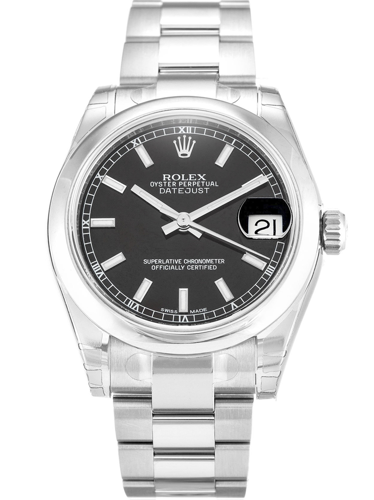 Replica Rolex Lady-Datejust 31mm Black Dial 178240-2