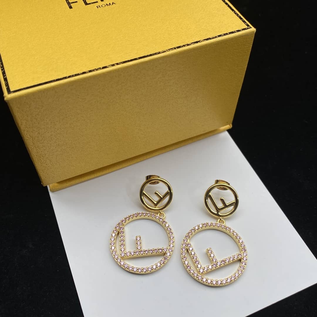 Fake Fendi Designer Earrings Wholesale