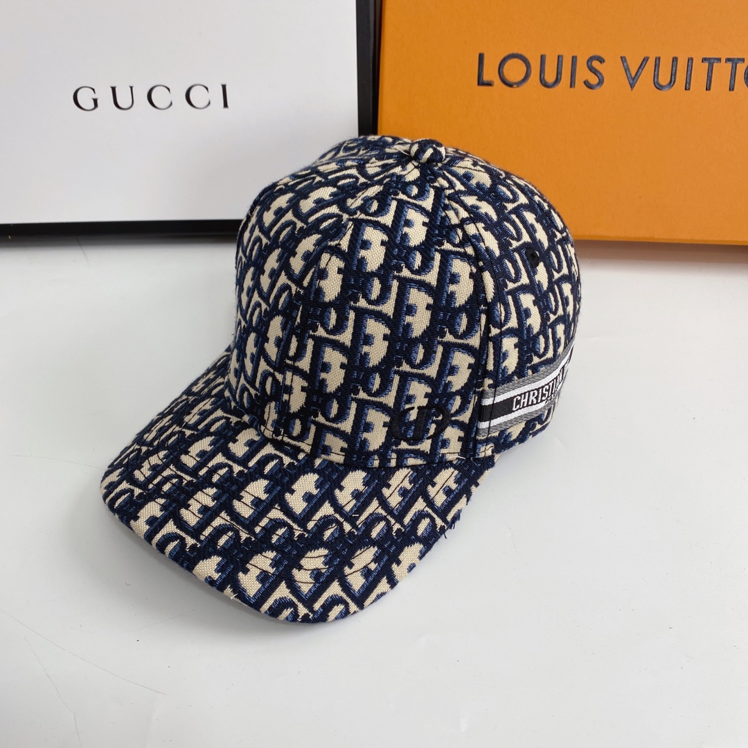 Embroidered Letter Web Baseball Cap