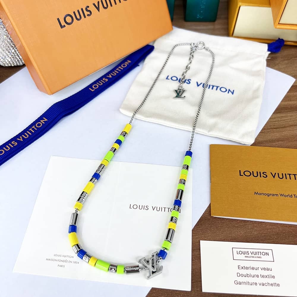 Fake Louis Vuitton Logo Necklace