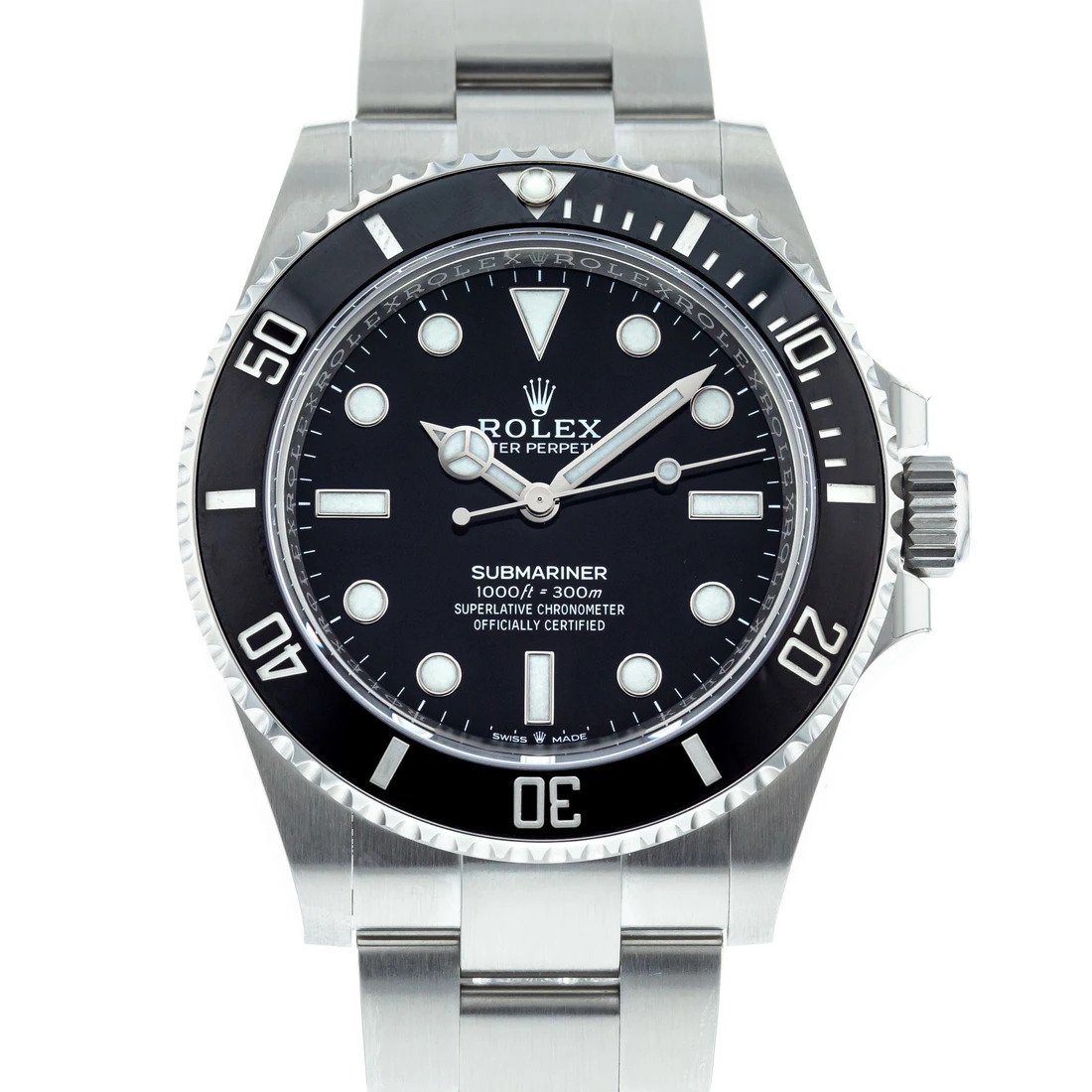 SuperClone Rolex Submariner No Date Stainless Steel 41mm Black Dial 124060