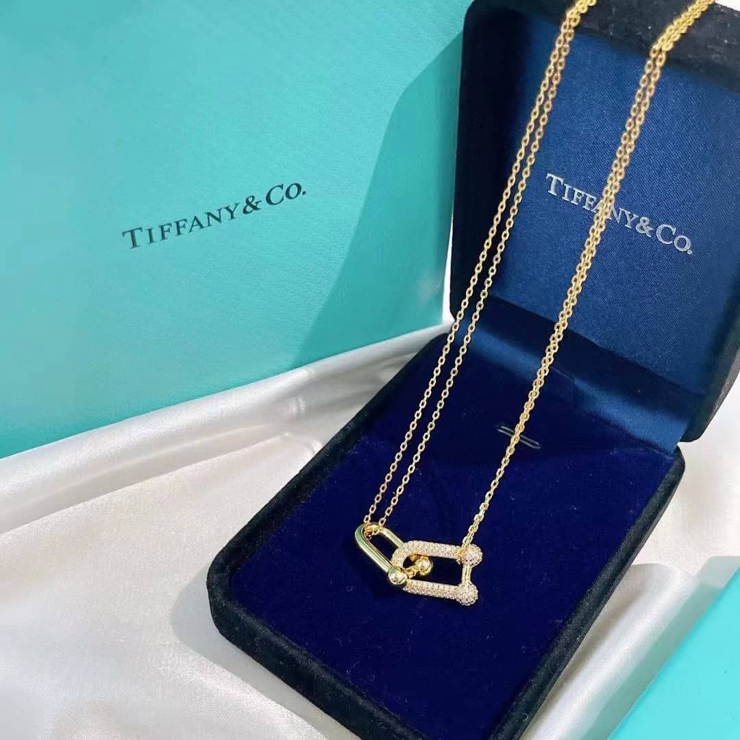 Fake Tiffany Logo Necklace