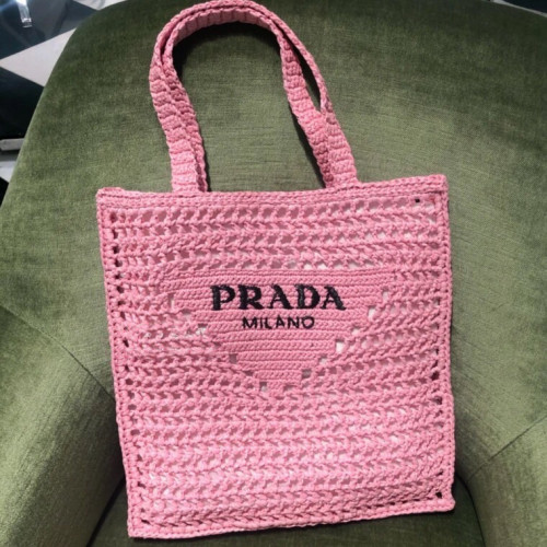 Prada Raffia Tote Bag 03