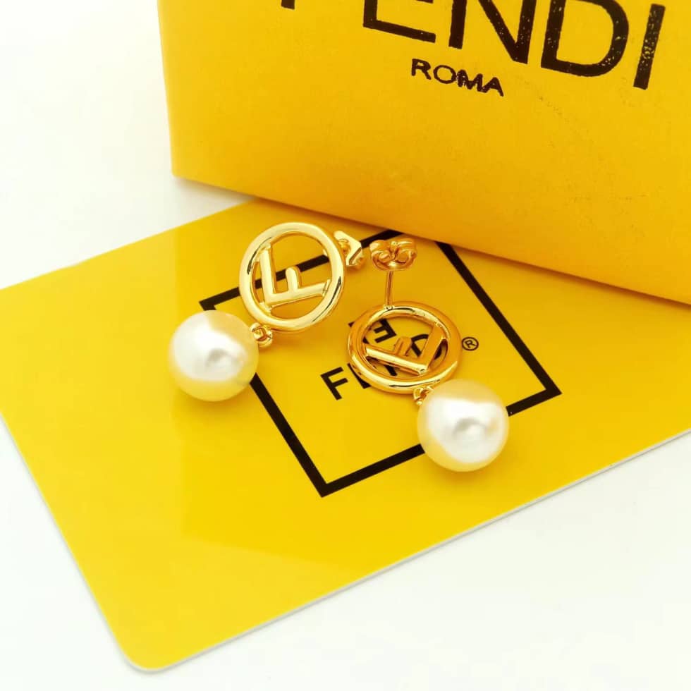 Fendi Imitation Designer Earrings Wholesale