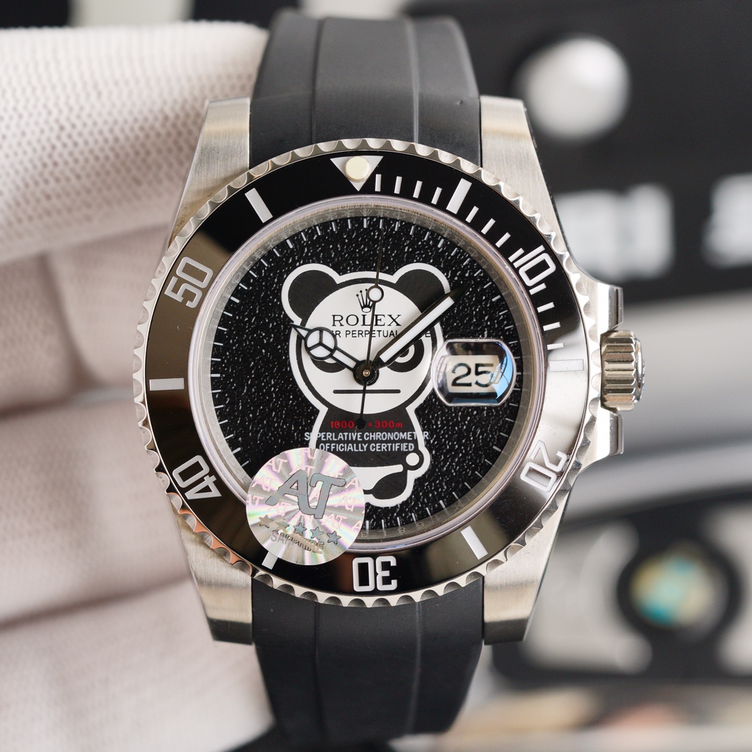 Rolex bearbrick blaken water ghost series