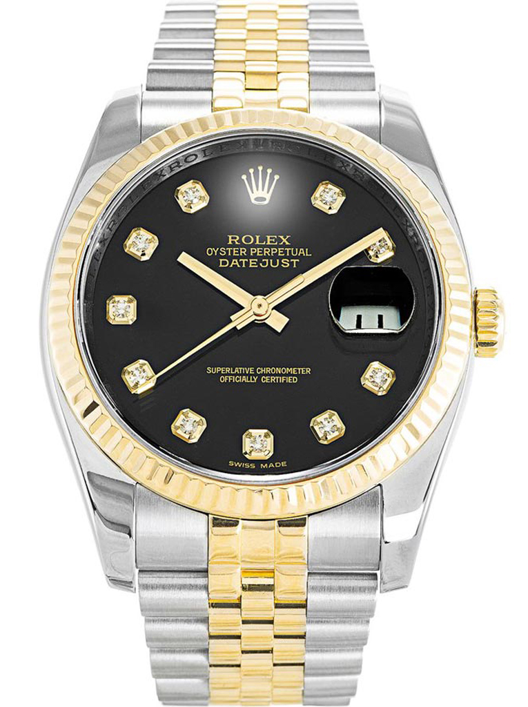 Replica Rolex Datejust 36mm Black Dial 116233