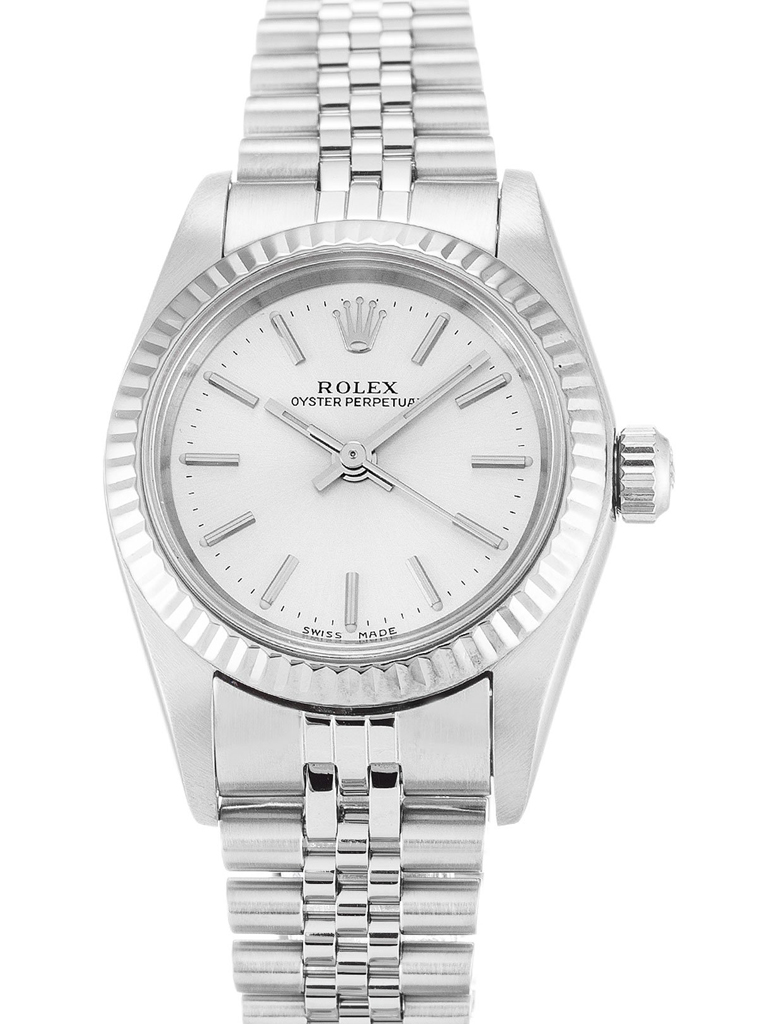 Replica Rolex Oyster Perpetual Lady 26mm Silver Dial 76094