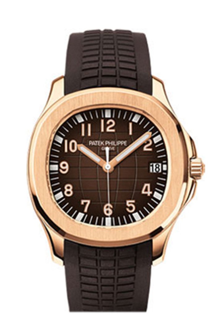 Patek Philippe Aquanaut Date Sweep Seconds Rose Gold Brown Dial 5167R-001
