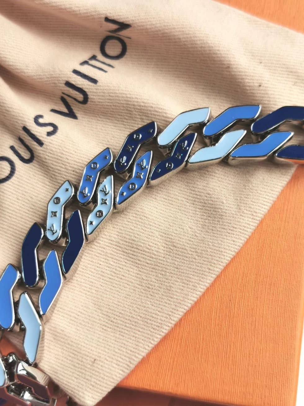 Fake Louis Vuitton Logo Necklace