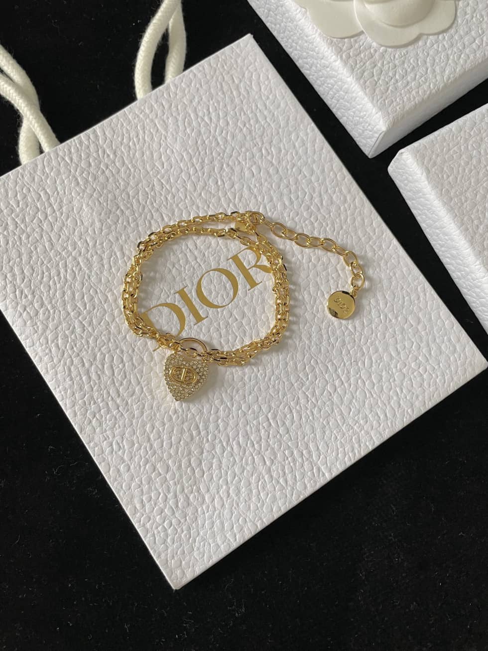 Fake Dior Logo Bracelet