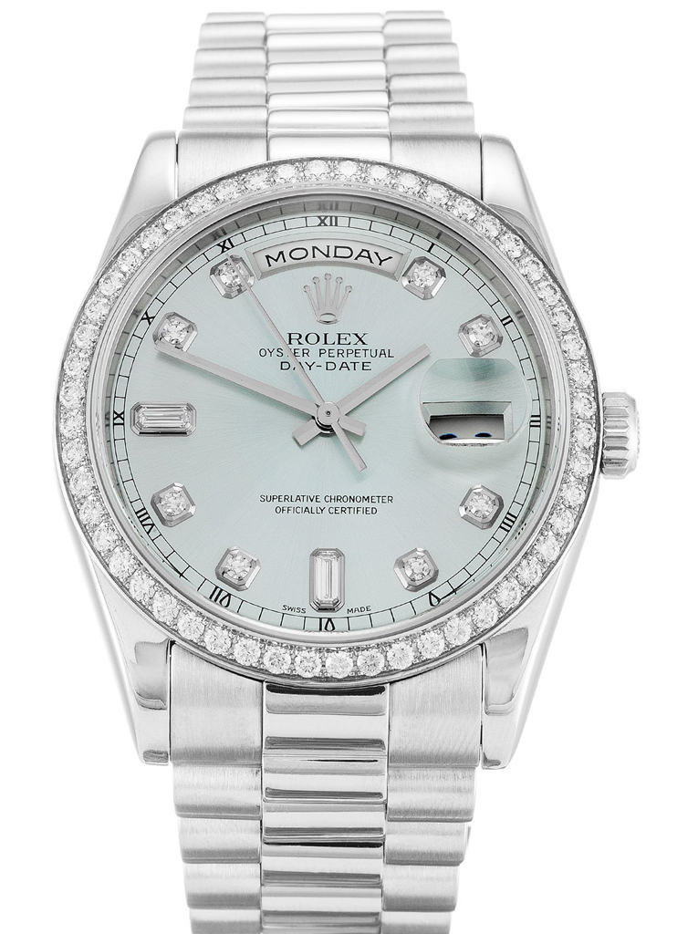 Replica Rolex Day-Date 36mm Blue Dial 118346